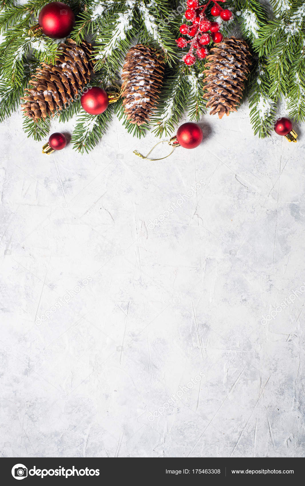 Christmas background with decorations. — Stock Photo 