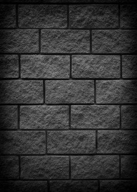 Siyah tuğla taş doku arka plan. 
