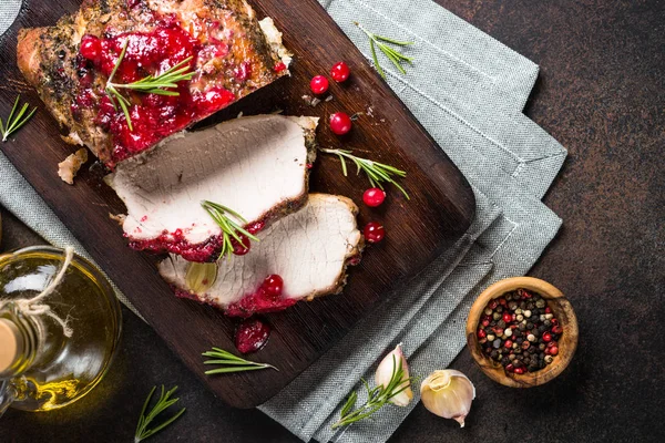 Schweinefleisch gebacken — Stockfoto