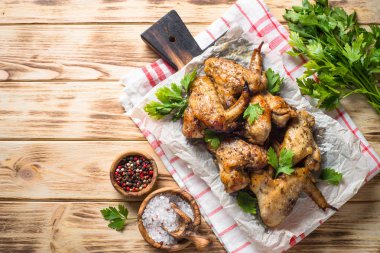 Kızarmış tavuk kanadı..