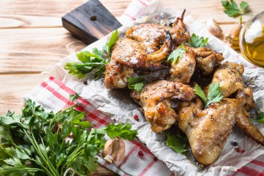 Kızarmış tavuk kanadı..