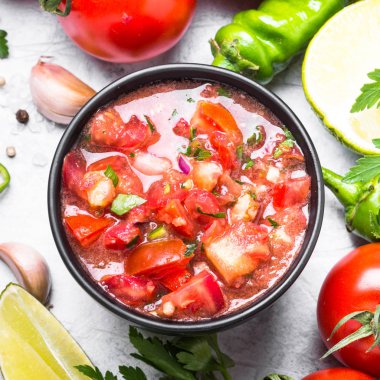 Geleneksel Latin Amerika Meksika salsa sos