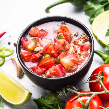 Geleneksel Latin Amerika Meksika salsa sos