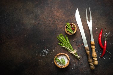 Gıda arka plan Üstten Görünüm.