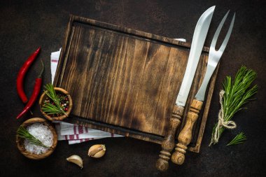 Yemek pişirme arka plan görünümü.