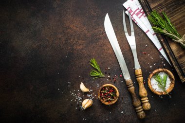 Gıda arka plan Üstten Görünüm.