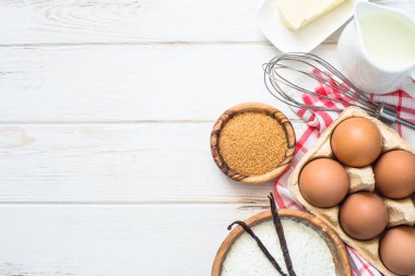 Fırın arka plan. Üstten Görünüm. 