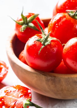 Kiraz domates yakın çekim.