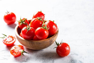 Kiraz domates yakın çekim.