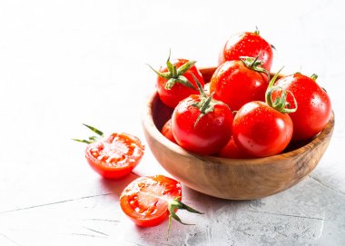 Kiraz domates yakın çekim.