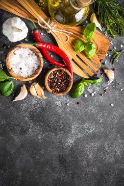 Gıda arka plan Üstten Görünüm.