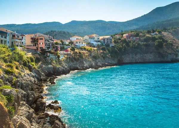 Assos, ilha de Kefalonia, Grécia . — Fotografia de Stock