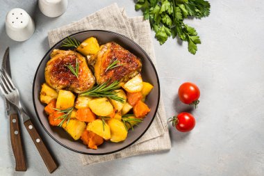 Sebze görünümlü fırında tavuk..