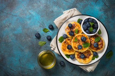 Süzme peynirli krep manzarası.