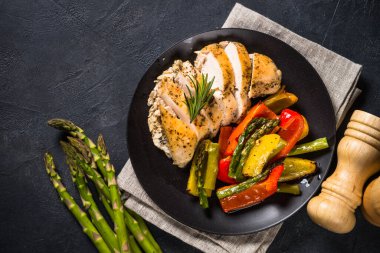 Sebze görünümlü fırında tavuk..