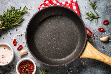Mutfak masası manzarasında yemek pişirme arka planı.