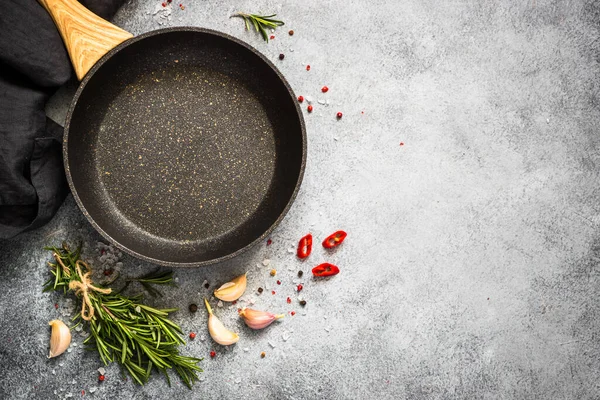 Food cooking background on kitchen table top view. — Stock Photo, Image