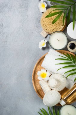 Spa ürünü Düz arkaplan.