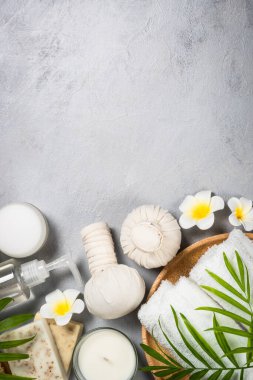 Spa ürünü Düz arkaplan.