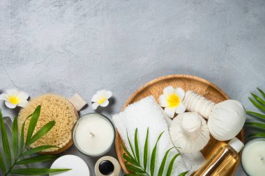 Spa ürünü Düz arkaplan.