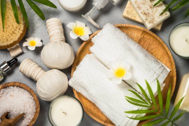 Spa ürünü Düz arkaplan.