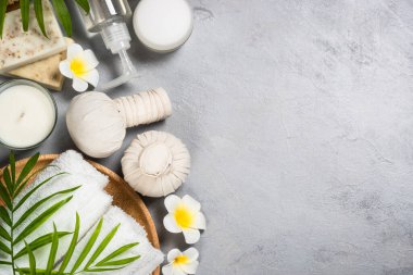 Spa ürünü Düz arkaplan.