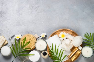 Spa ürünü Düz arkaplan.