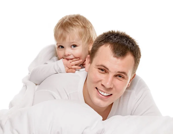 Baby with her daddy — Stock Photo, Image