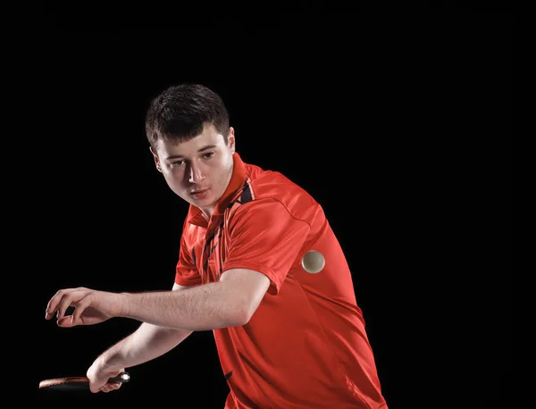 Table tennis speler man. pingpong — Stockfoto