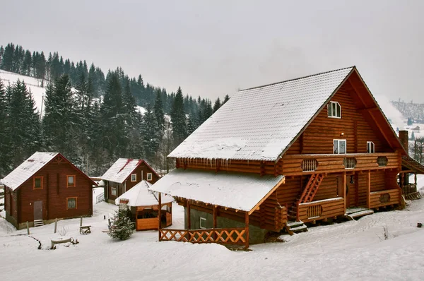 Mountain lodge. winter — Stock Photo, Image
