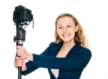 kadın selfie kamera ile