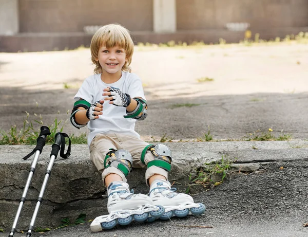 Çocuk tekerlekli paten — Stok fotoğraf