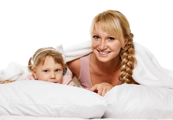 Jouer en famille. Mère et petite fille — Photo