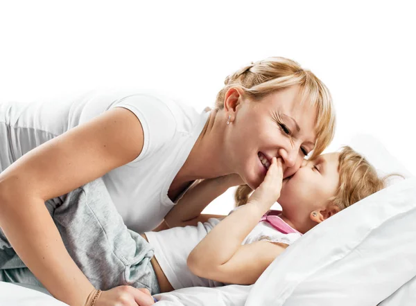 Funny mother and daughter — Stock Photo, Image