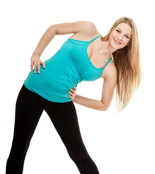 Woman fitness portrait. exercise — Stock Photo, Image