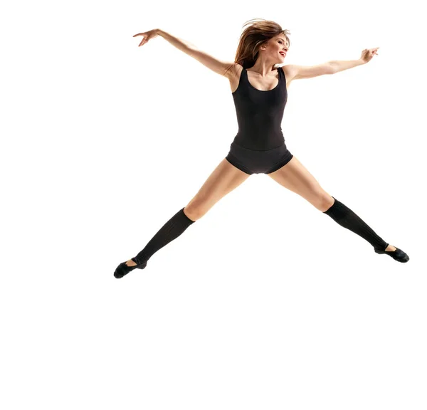 Girl dancer jumping — Stock Photo, Image