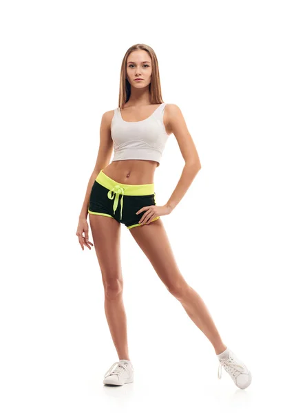 Slim sportig fitness kvinna — Stockfoto