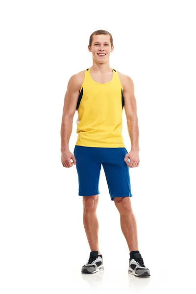 Fitness man. full length — Stock Photo, Image