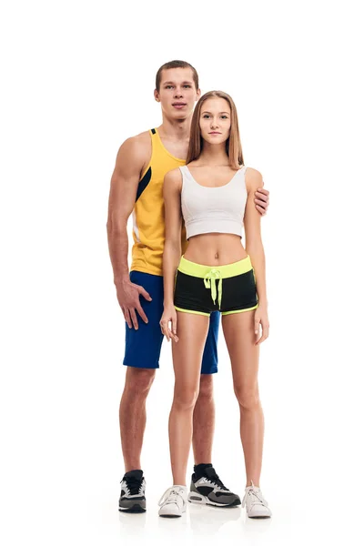 Sporty fitness couple Royalty Free Stock Images