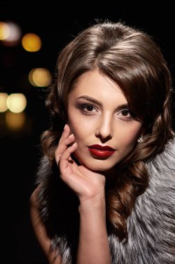 sevimli çekici kadınla