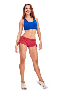 kadın tiptoes üzerinde ince gövdeli