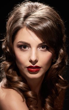 muhteşem kadın portre yakın