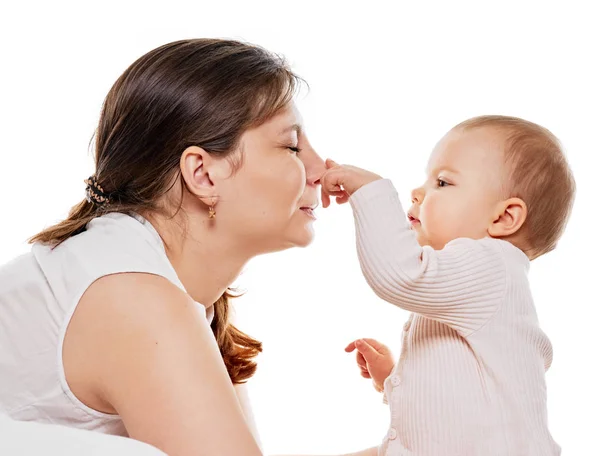 Playing family. mother and baby — Stock Photo, Image