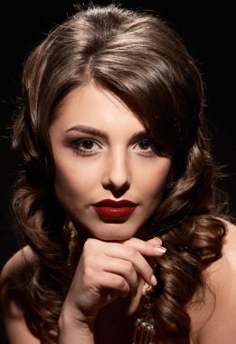 muhteşem Bayan yakın poz