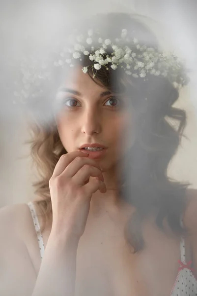 Beauty tender girl portrait — Stock Photo, Image