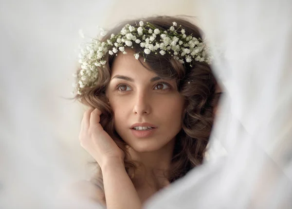 Spring tender girl portrait — Stock Photo, Image