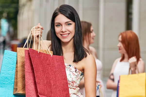 City Shopping kvinna — Stockfoto