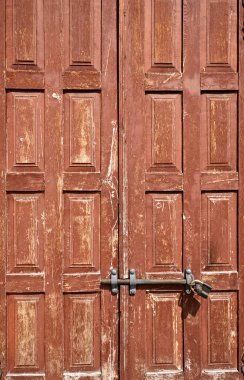 Eski ahşap kapı desen