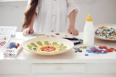 Tablo renkli cam Mozaik