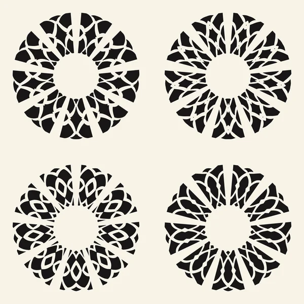 Formes géométriques abstraites _ 0002 _ flocon de neige . — Image vectorielle